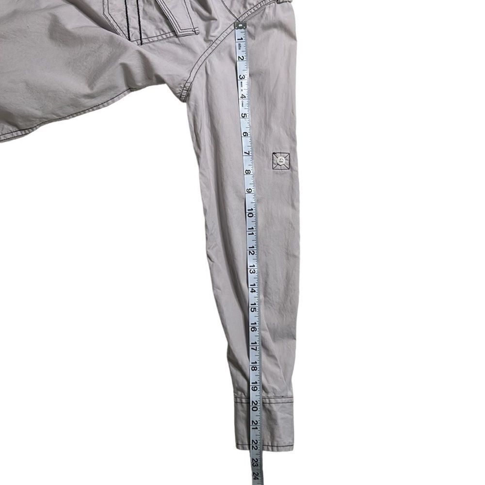 Broken Threads Gray Adjustable Sleeve Button Down… - image 6